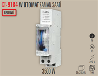 CATA CT-9184 W OTOMAT ZAMAN SAATI