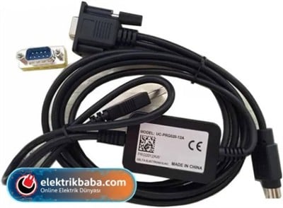 DELTAUC-PRG020-12ADELTA UC-PRG020-12A PROGRAMLAMA KABLOSU 2 METRE PLC-PC ARASI