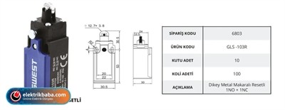 GWEST SI 6803 GLS-103R PLASTIK GOVDE DOGRUSAL HAREKETLI PIM SIVIC RESETLI