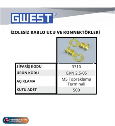 GWEST 3310 GKN 2.5 - 5 TOPRAKLAMA TERMINELI
