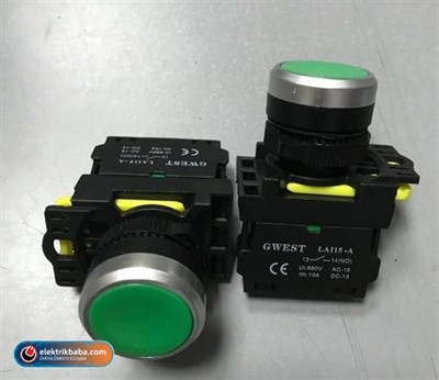 GWEST 6001 PLASTIK YAYLI START BUTONU YESIL
