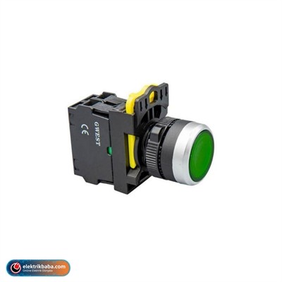GWEST 6011 PLASTIK LED ISIKLI 240V START BUTON YESIL