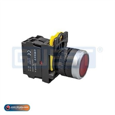 GWEST 6012 A5-01D (KIRMIZI) 220V. LED ISIKLI STOP BUTON