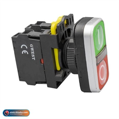 GWEST 6060 A5-11RD-24 24V. LED ISIKLI IKIZ BUTON