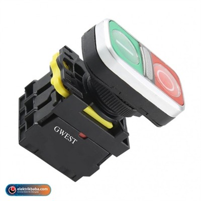 GWEST 6062 A5-11RD 220V. LED ISIKLI IKIZ BUTON