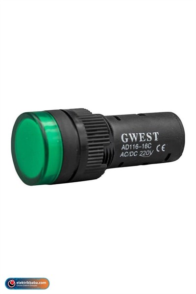 GWEST 6602 22MM 220V YESIL SINYAL LAMBASI