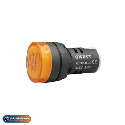 GWEST 6603 22MM 220V SARI SINYAL LAMBASI