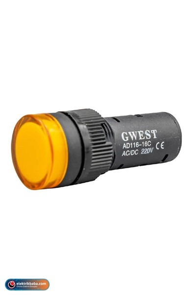 GWEST 6603 22MM 220V SARI SINYAL LAMBASI