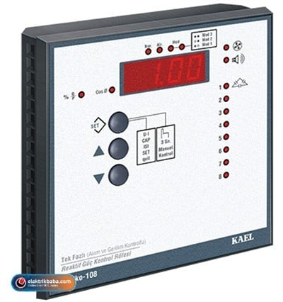 KAELVARKO-108KAEL VARKO-108 8 KADEME 1FAZ REAKTIF GUC KONTROL ROLESI