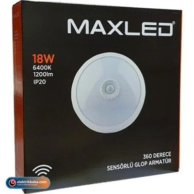 MAXLEDMAXLED-MX-6114MAXLED MAXLED-MX-6114 18W 6500K LEDLI SENSORLU TAVAN ARMATUR