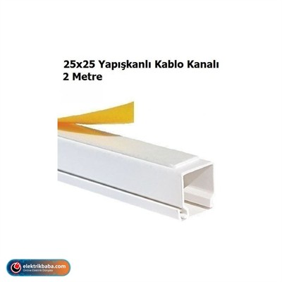 MUTLUSAN 001 157 025025 20 00 25X25MM YAPISKANLI KABLO KANALI CANALEX