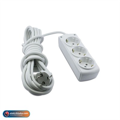MUTLUSAN 001 171 310002 05 00 UCLU TOPRAKLI GRUP PRIZ 5MT KABLOLU