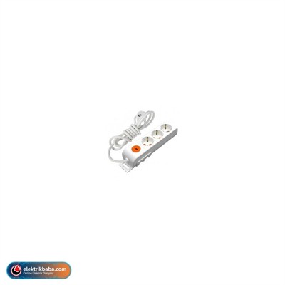 MUTLUSAN 001 175 370002 15 00 AKIM KORUMALI ANAHTARLI TOPRAKLI UCLU GRUP PRIZ 1,5MT KABLOLU