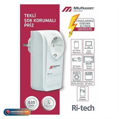 MUTLUSAN 001 888 100004 00 00 TEKLI SOK (AKIM) KORUMALI PRIZ