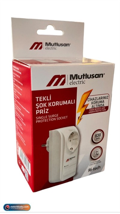 MUTLUSAN 001 888 100004 00 00 TEKLI SOK (AKIM) KORUMALI PRIZ