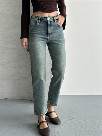 601® Original Kadın Jean Pantolon Yeşil Tintli