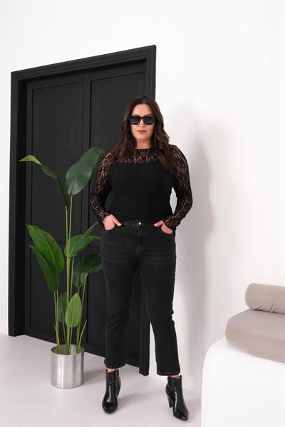 Büyük Beden  Antik Yıkama Jean 