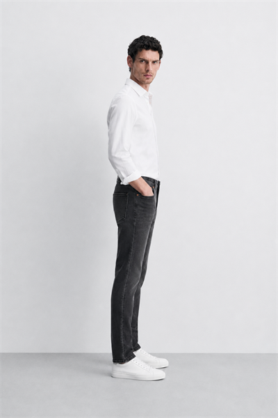 Erkek Regular Fit Boru Paça Esnek Likralı Denim Jeans Kot Pantolon ANDREAS4