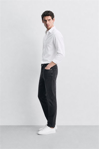 Erkek Regular Fit Boru Paça Esnek Likralı Denim Jeans Kot Pantolon ANDREAS3