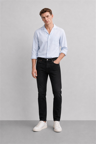 Erkek Regular Fit Boru Paça Esnek Likralı Denim Jeans Kot Pantolon ANDREAS7