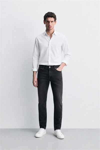 Erkek Regular Fit Boru Paça Esnek Likralı Denim Jeans Kot Pantolon ANDREAS3