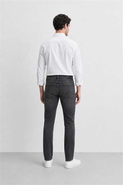 Erkek Regular Fit Boru Paça Esnek Likralı Denim Jeans Kot Pantolon ANDREAS4
