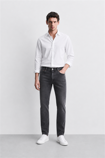 Erkek Regular Fit Boru Paça Esnek Likralı Denim Jeans Kot Pantolon ANDREAS4