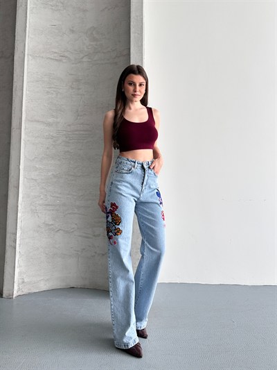 Nakış Detaylı Premium Jean