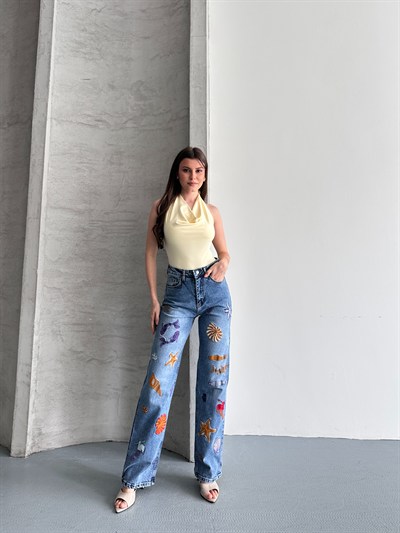 Nakış Detaylı Premium Jean