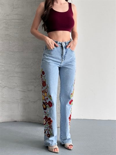 Nakış Detaylı Premium Jean