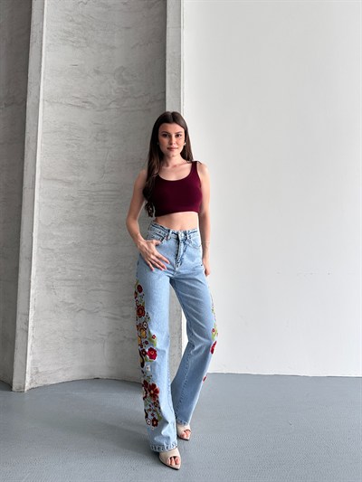 Nakış Detaylı Premium Jean