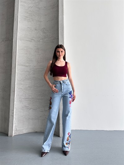 Nakış Detaylı Premium Jean
