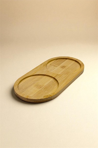2 Bölmeli Oval Yağdanlık Altlığı 23.5X12 Cm