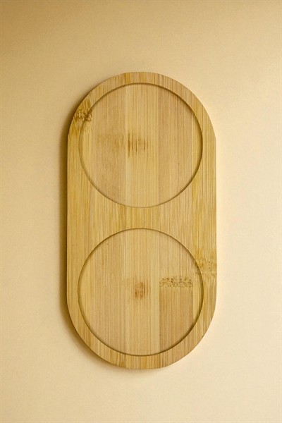 2 Bölmeli Oval Yağdanlık Altlığı 23.5X12 Cm