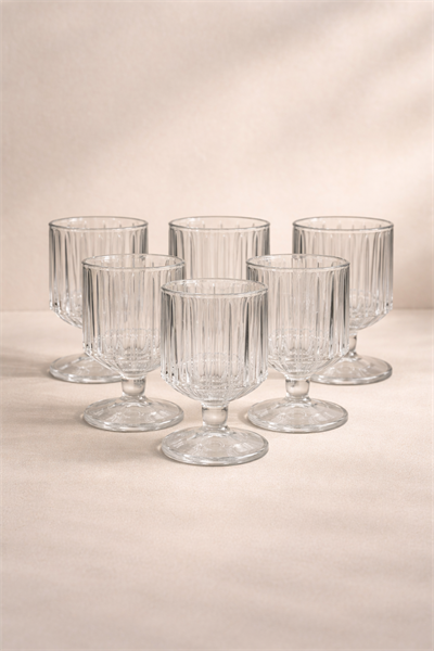 6lı Ayaklı Bardak-Kase