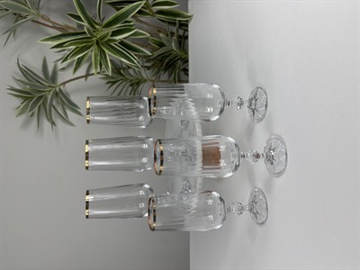 6'LI OPTİK YALDIZLI KAHVE YANI BARDAĞI 180ML