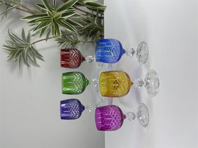 6Lı Renkli Kesme Kahve Yanı Bardağı 150Ml