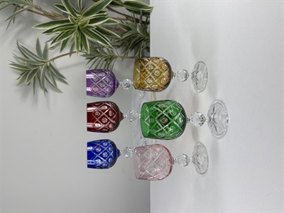 6Lı Renkli Kesme Kahve Yanı Bardağı 150Ml