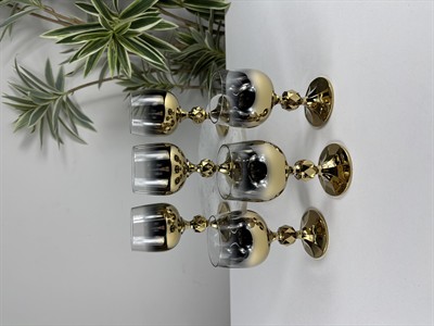 6'LI TİTANYUM GOLD KAHVE YANI BARDAĞI 150ML
