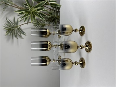 6'LI TİTANYUM GOLD KAHVE YANI BARDAĞI 180ML