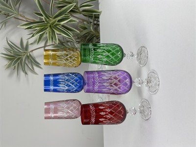 6'LI YAPRAK KESME RENKLİ KAHVE YANI BARDAĞI 180ML