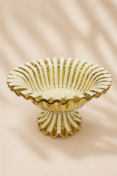 Acar Alba Meyve Sunum Tabağı Gold 28 cm 