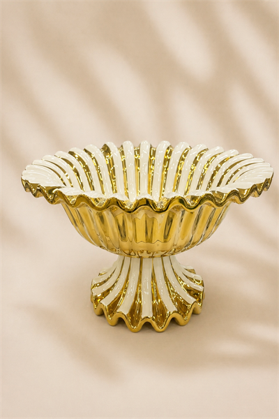 Acar Alba Meyve Sunum Tabağı Gold 28 cm 