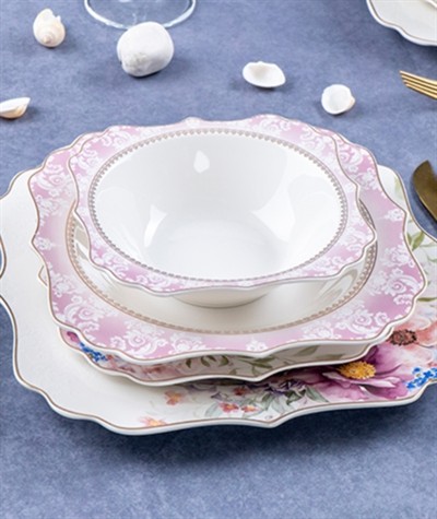 Acar Botanic 24 Parça Porselen Yemek Takımı