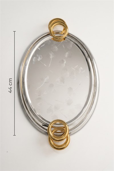 Acar İrvin 2li Oval Çelik Tepsi 