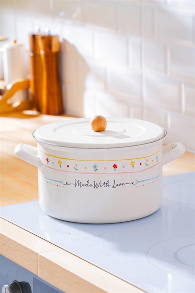 Acar Made With Love Emaye Kızartma Tencere 24Cm