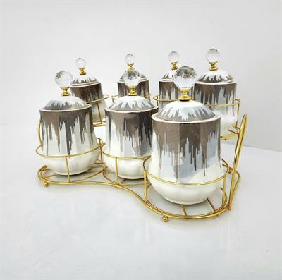 Acar Master Magıc 7 Parça Porselen Baharat Takımı