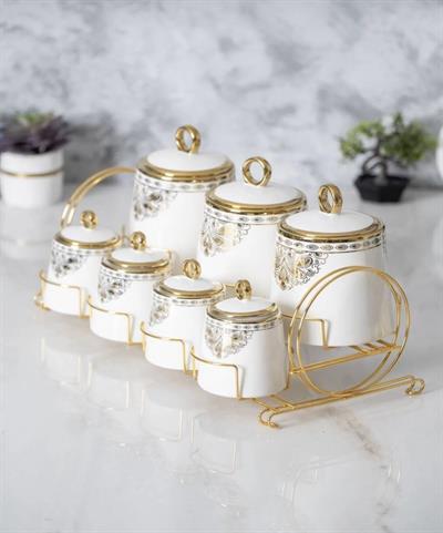 Acar Porselen 7 Parça Baharat Takımı