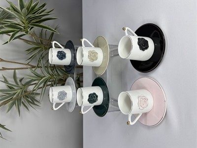 Acar Rozsa 6lı Fincan Takımı