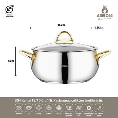 Amboss 8 Parça Çelik Tencere Seti